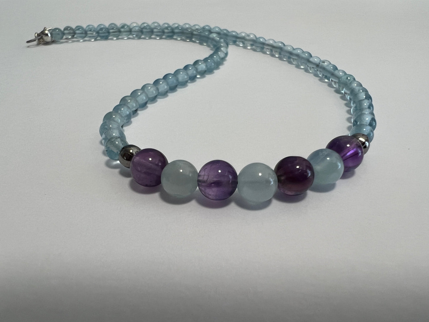 Amethyst and Aquamarine Necklace