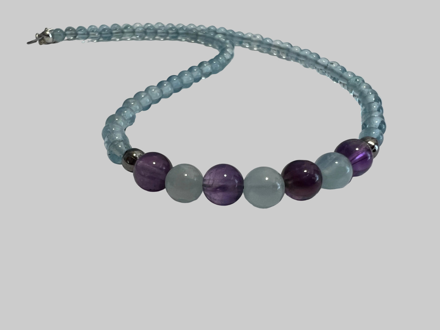 Amethyst and Aquamarine Necklace