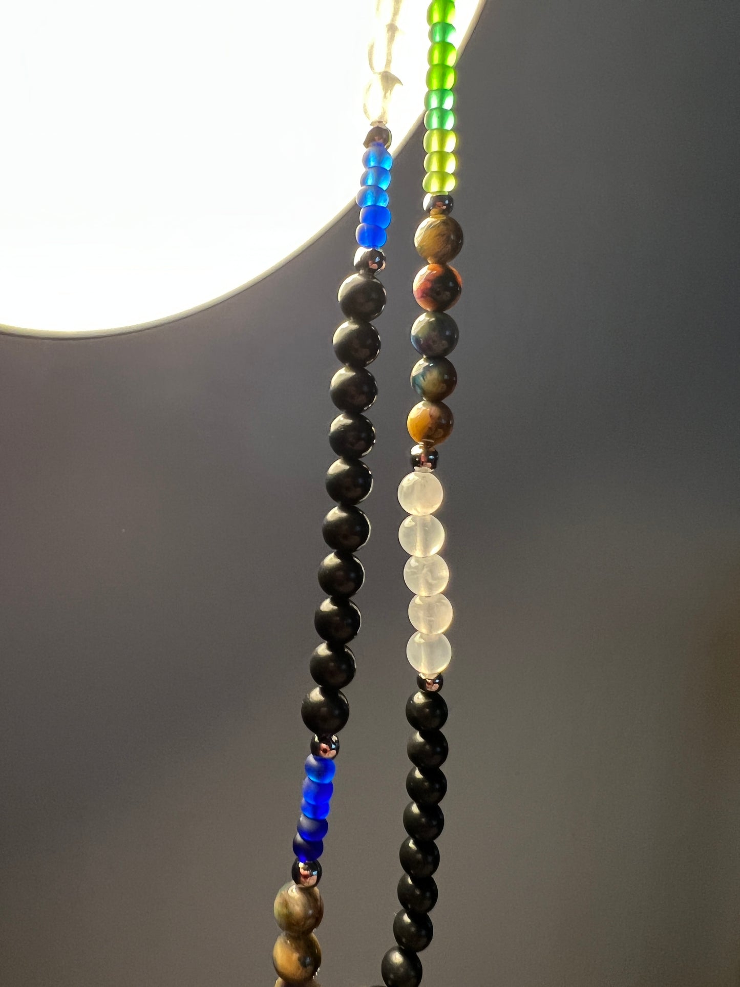 Phone Charm: EMF Profection (green & blue)