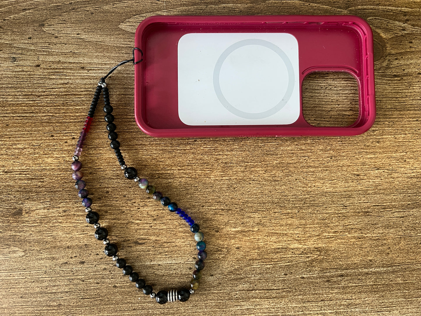 Phone Charm: EMF Protection (red, pink, & indigo)
