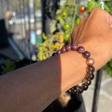 Garnet & Smoky Quartz (Grounding & protection) * Root Chakra