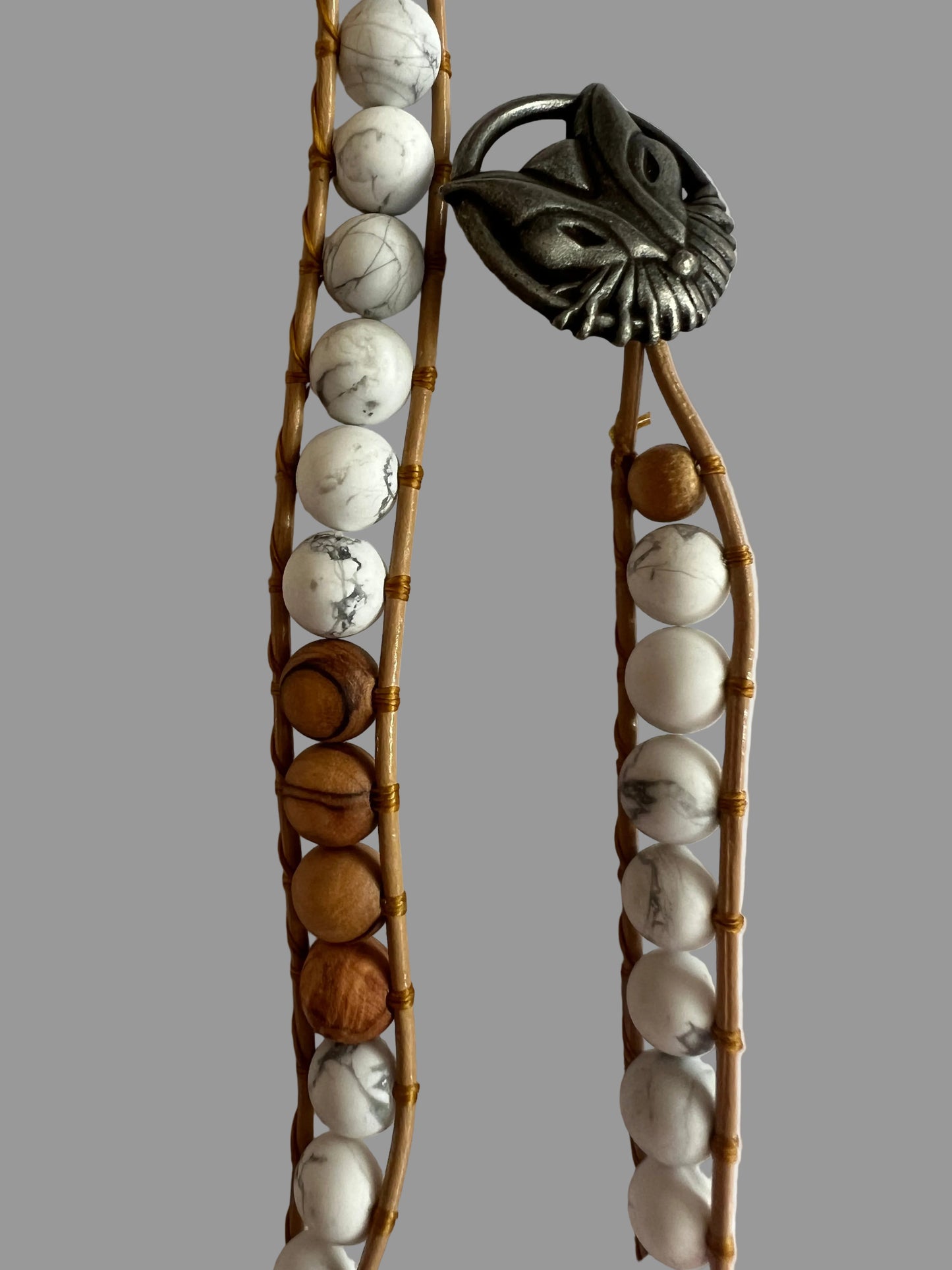 Howlite Double Wrap Bracelet