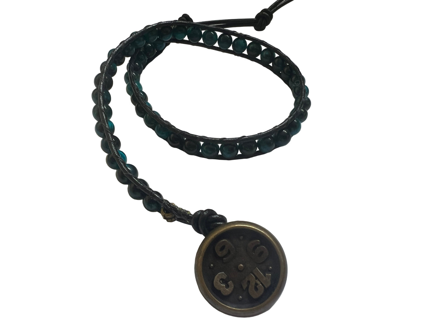 Turquoise Cats Eye Double Wrap Bracelet