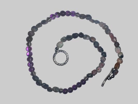 Amethyst & Tourmaline Necklace