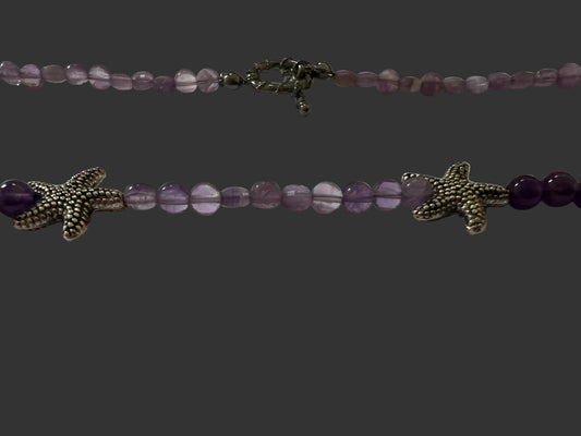 Amethyst Starfish Necklace