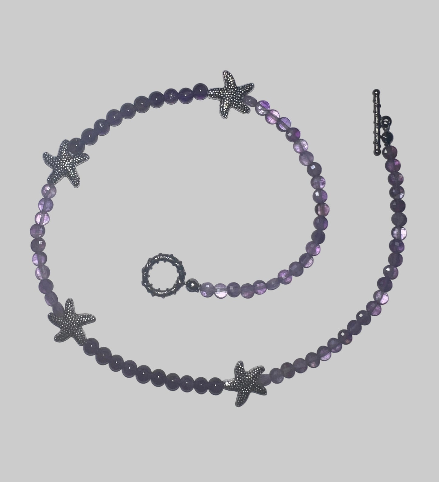Amethyst Starfish Necklace